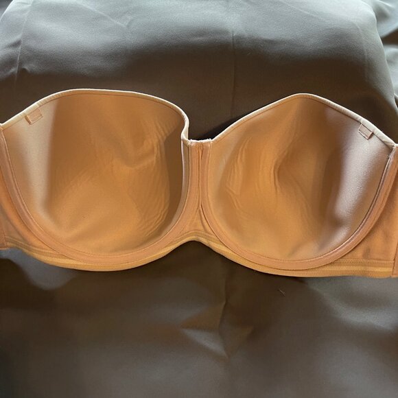 Women's 38G Modern Movement beige strapless bra - Picture 2 of 3